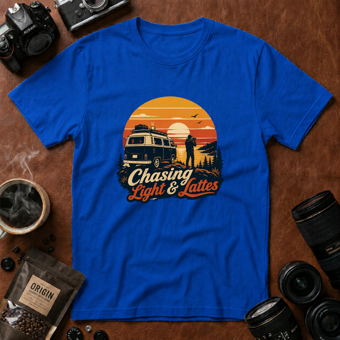 Chasing Light & Lattes T-shirt (Variation A)