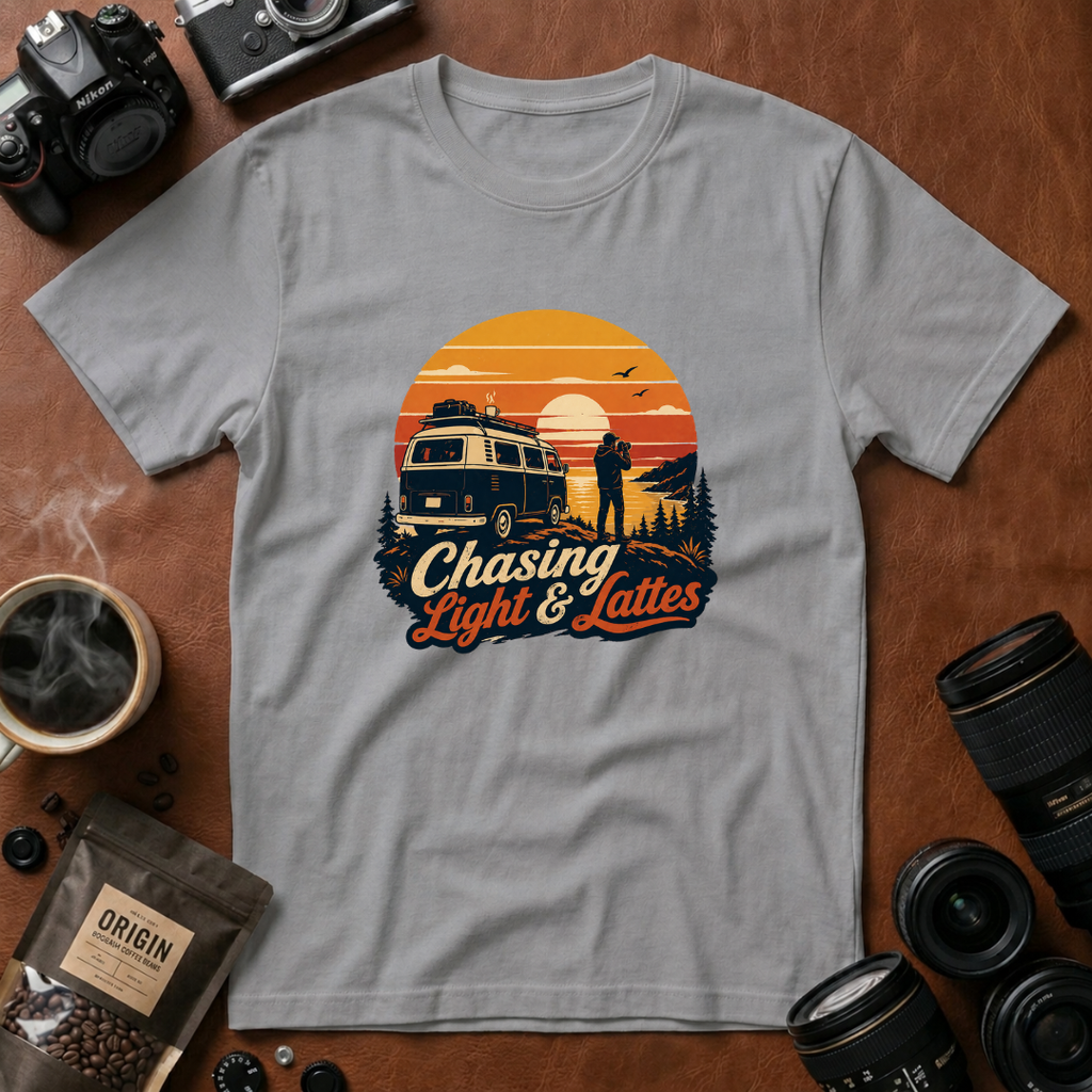 Chasing Light & Lattes T-shirt (Variation A)