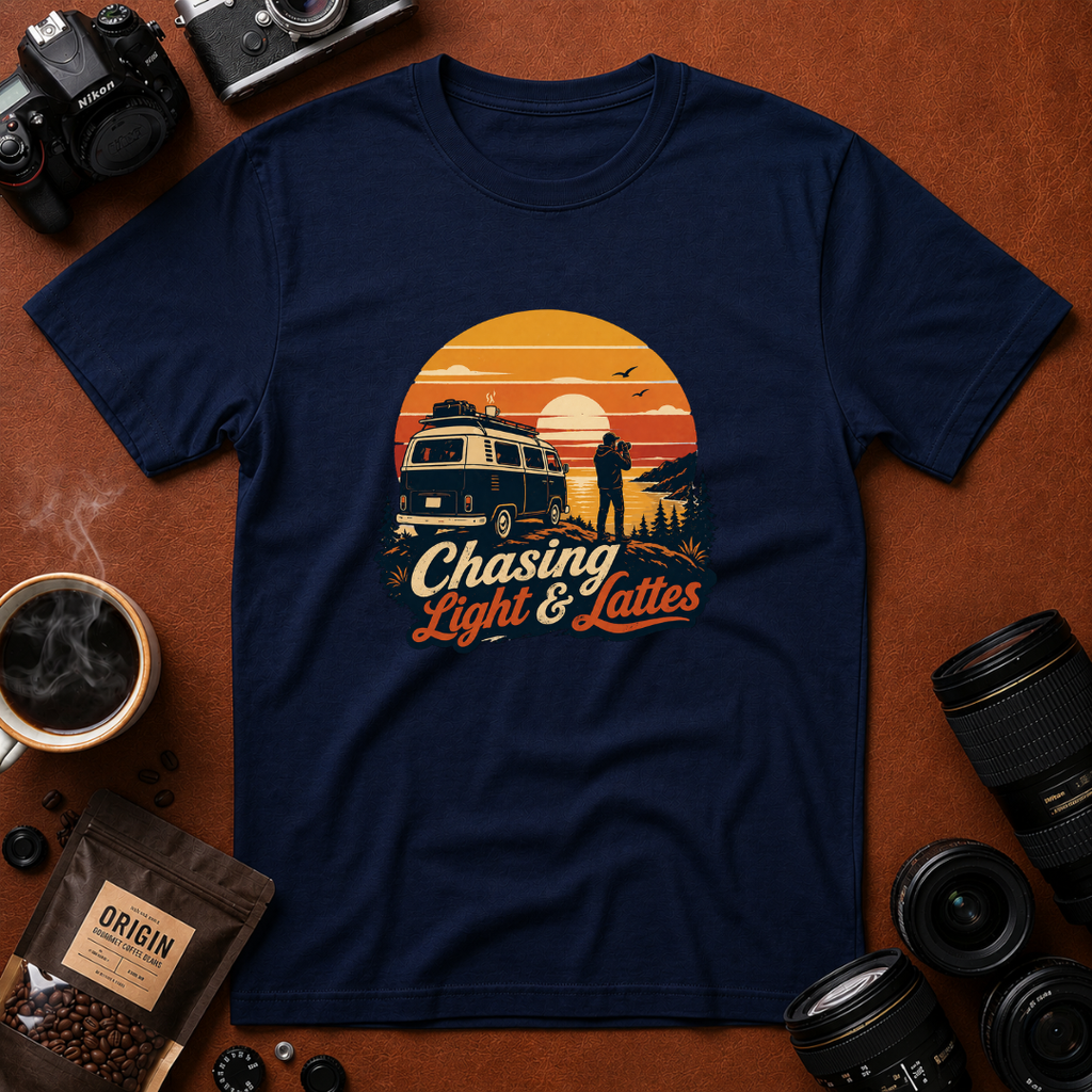 Chasing Light & Lattes T-shirt (Variation A)