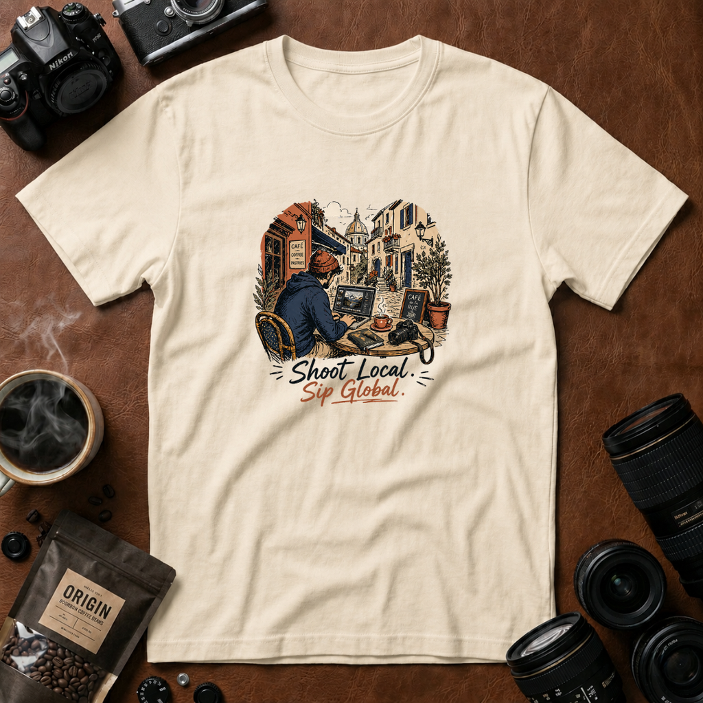 Shoot Local Sip Global T-Shirt