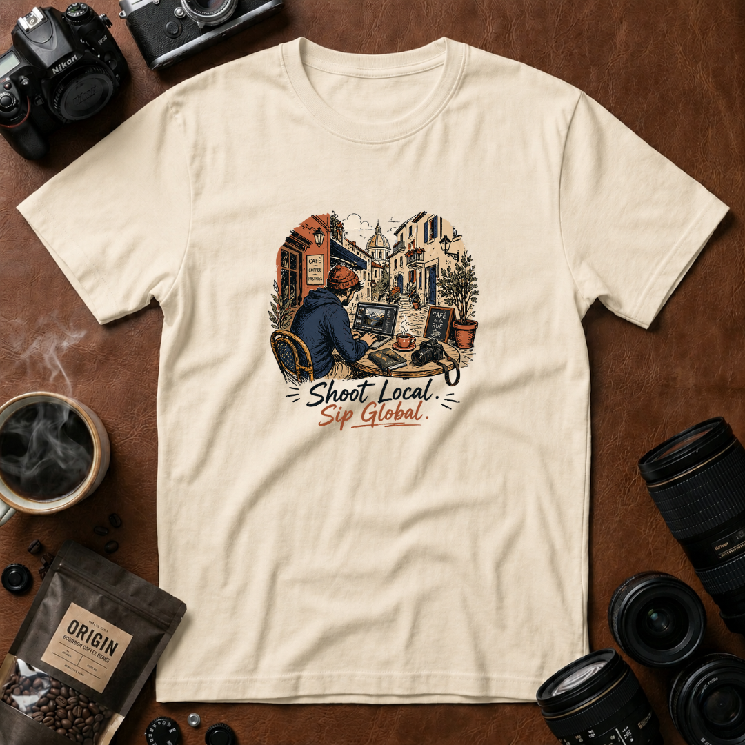 Shoot Local Sip Global T-Shirt