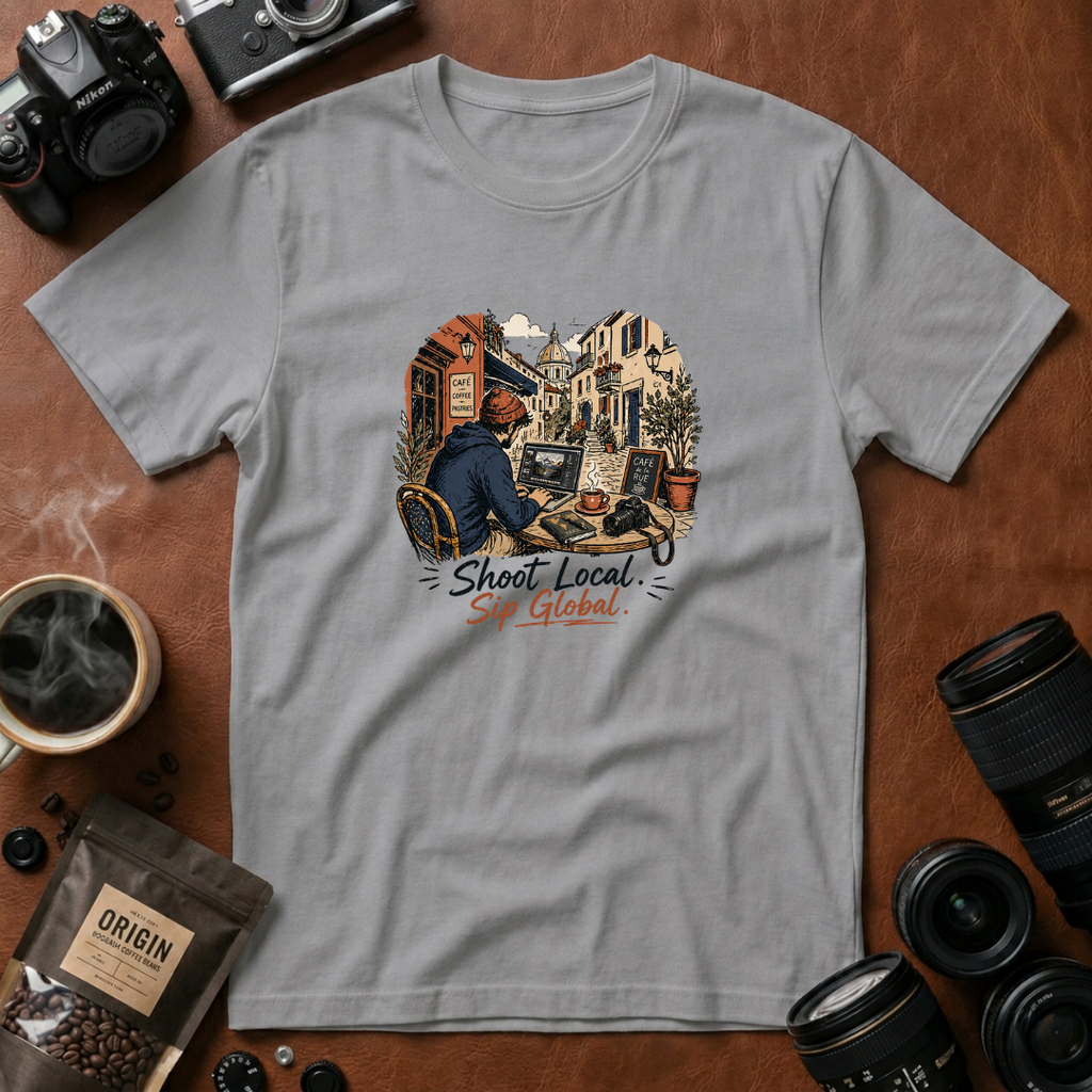 Shoot Local Sip Global T-Shirt