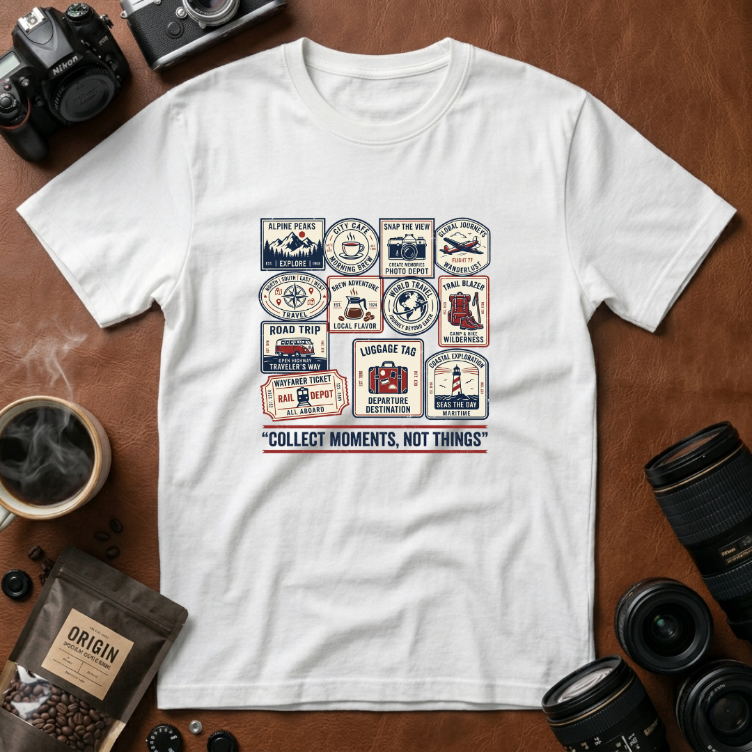 Collect Moments Not Things T-shirt (Variation B)