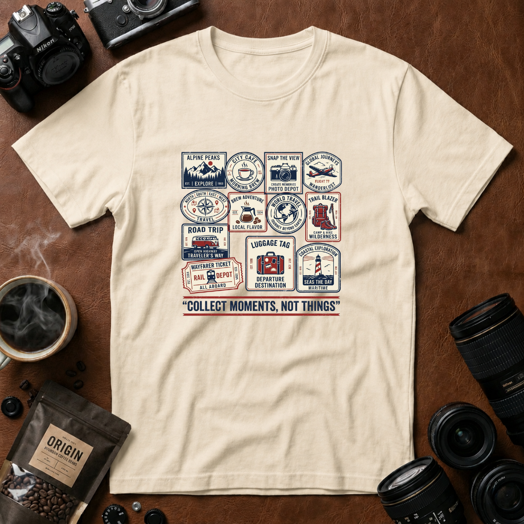 Collect Moments Not Things T-shirt (Variation B)