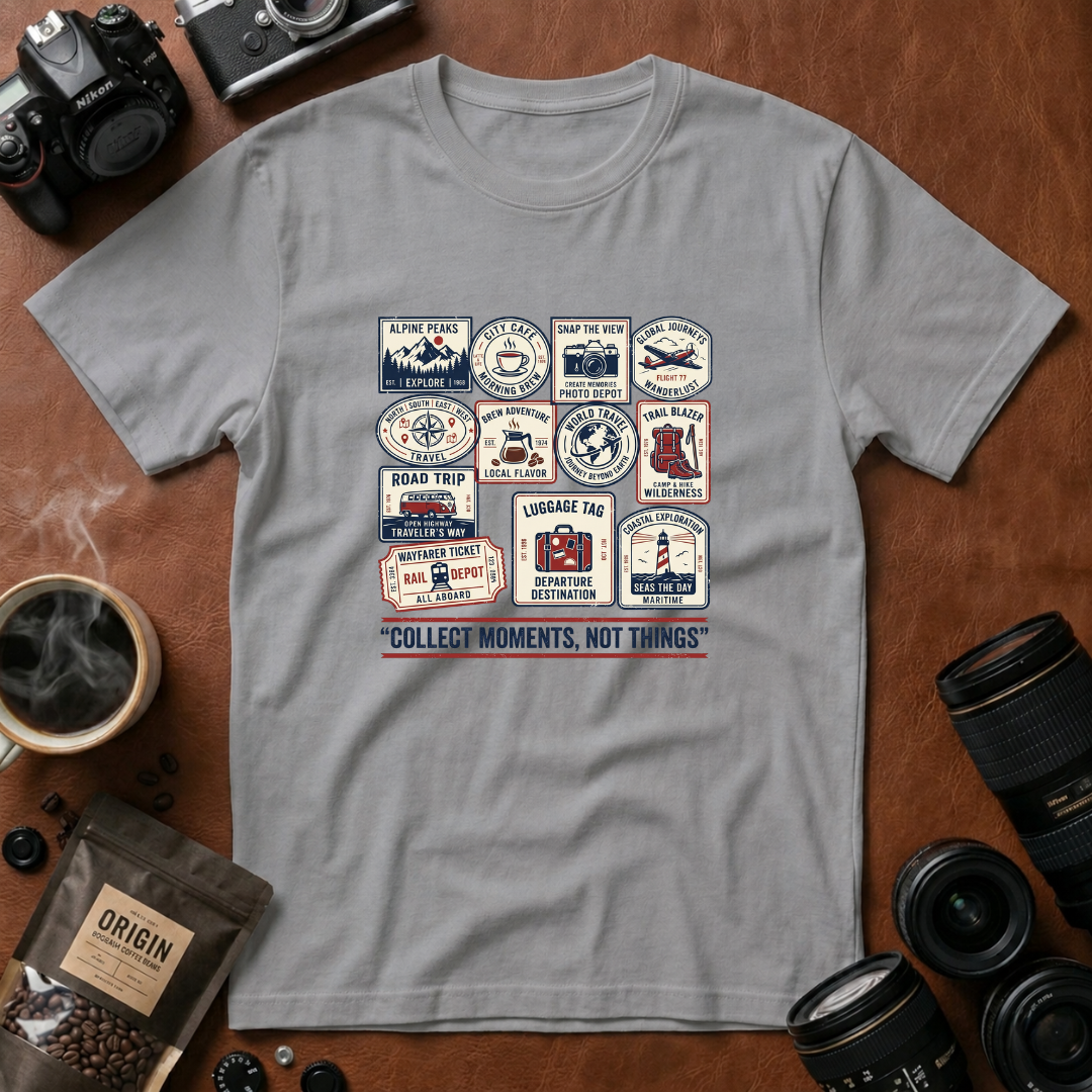 Collect Moments Not Things T-shirt (Variation B)