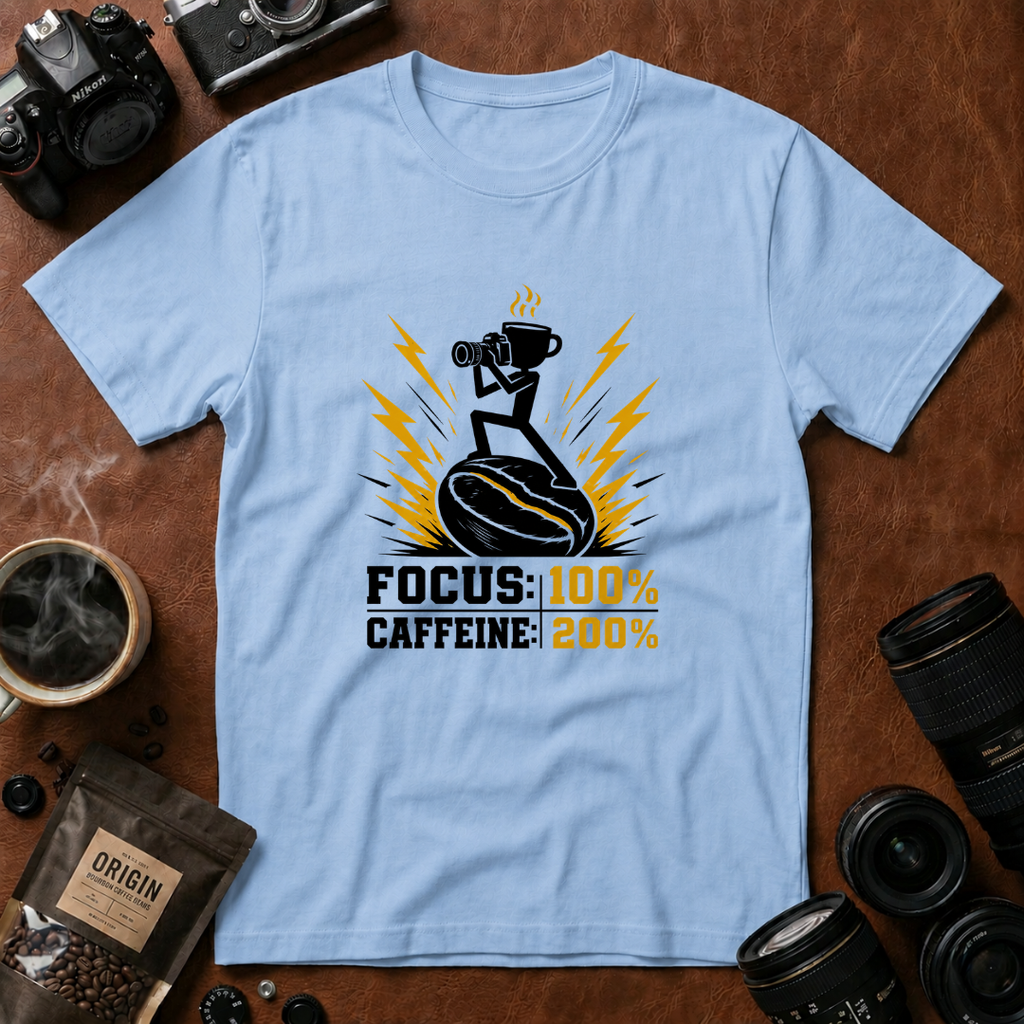 Focus 100% Caffeine 200% T-Shirt (Variation A)