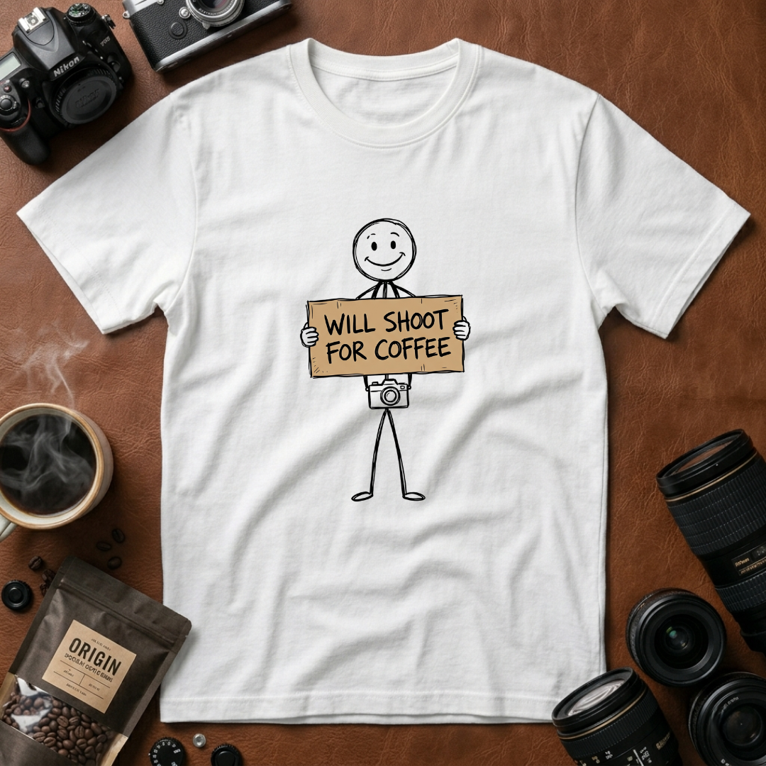 Will Shoot for Coffee T-Shirt (Variation A)