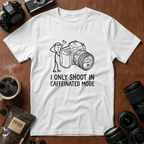 I Only Shoot in Caffeinated Mode T-Shirt (Variation A)