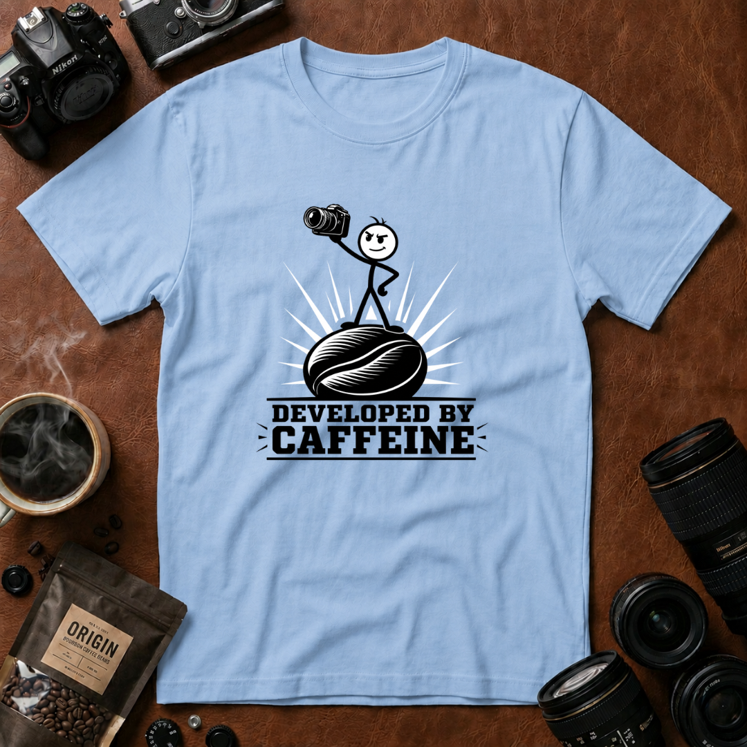 Developed by Caffeine T-Shirt (Variation A)