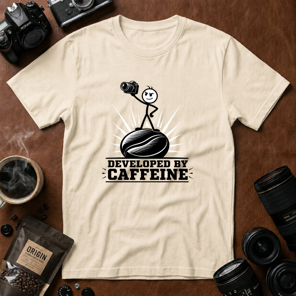 Developed by Caffeine T-Shirt (Variation A)