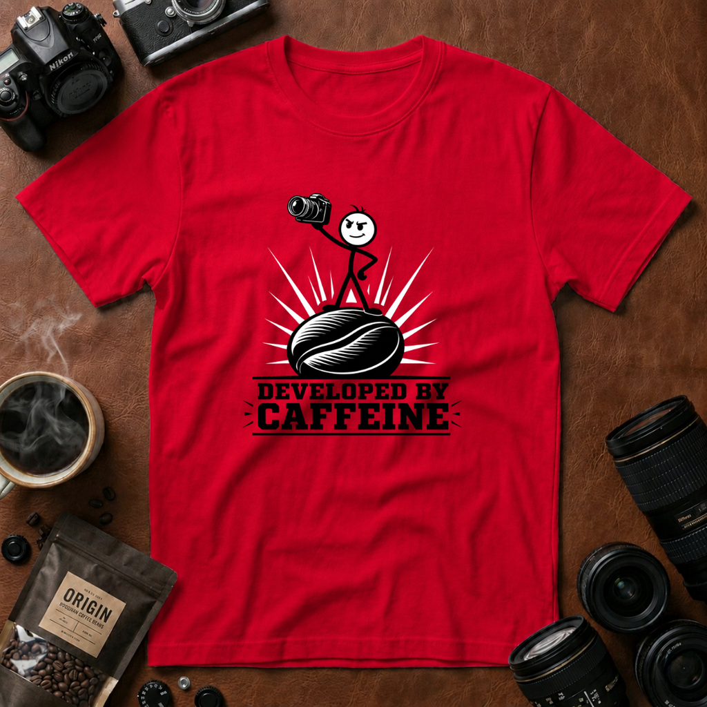 Developed by Caffeine T-Shirt (Variation A)