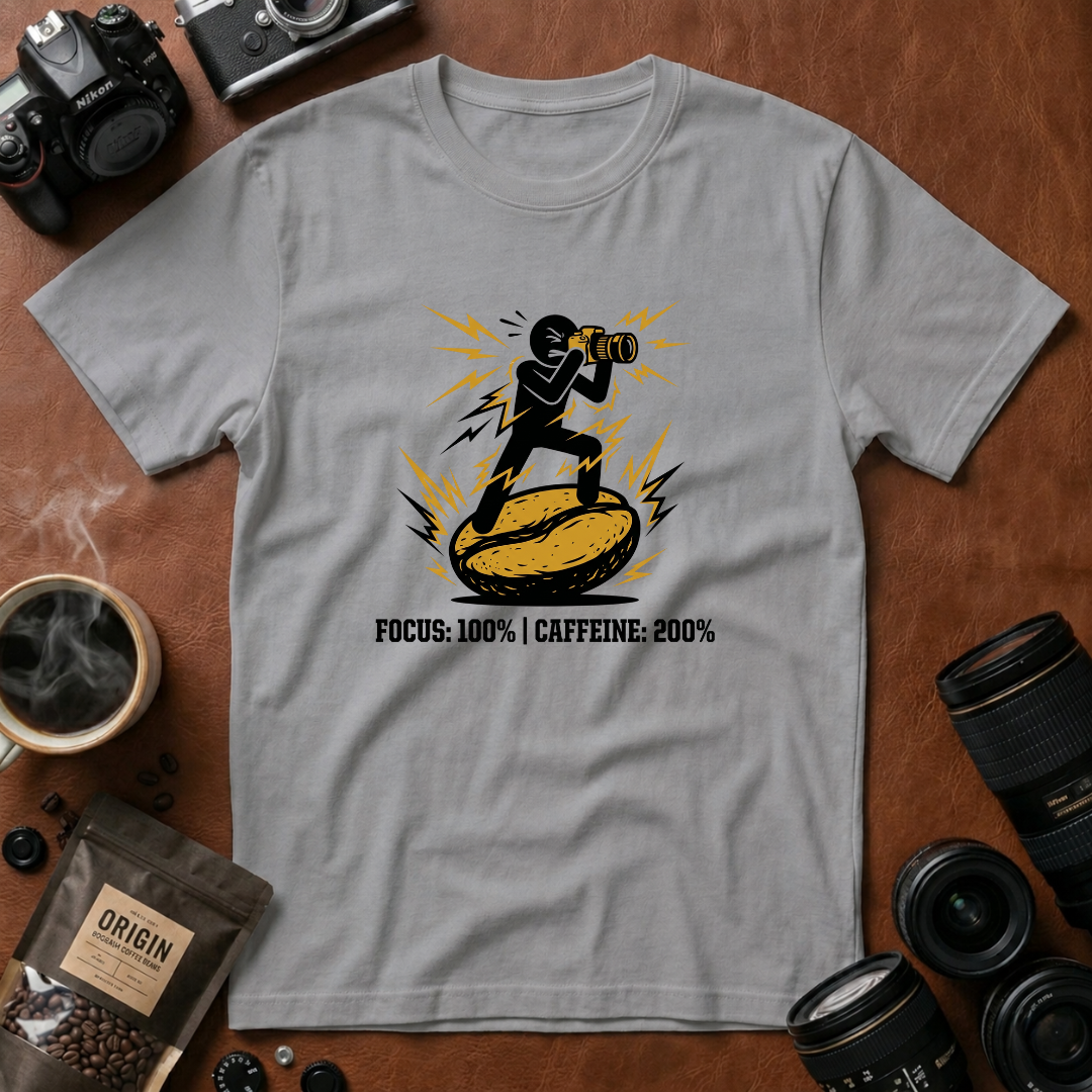 Focus 100% Caffeine 200% T-Shirt (Variation B)