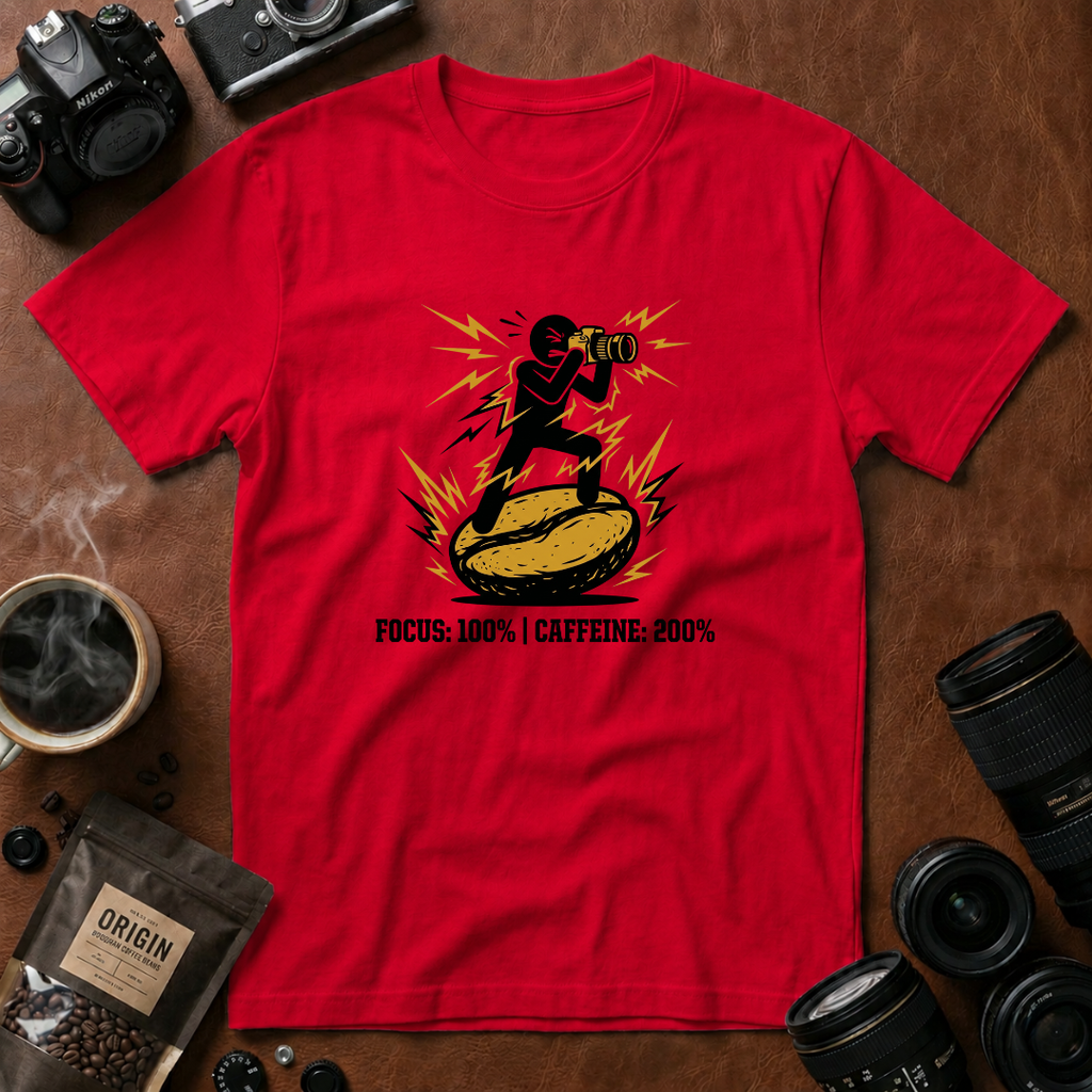 Focus 100% Caffeine 200% T-Shirt (Variation B)