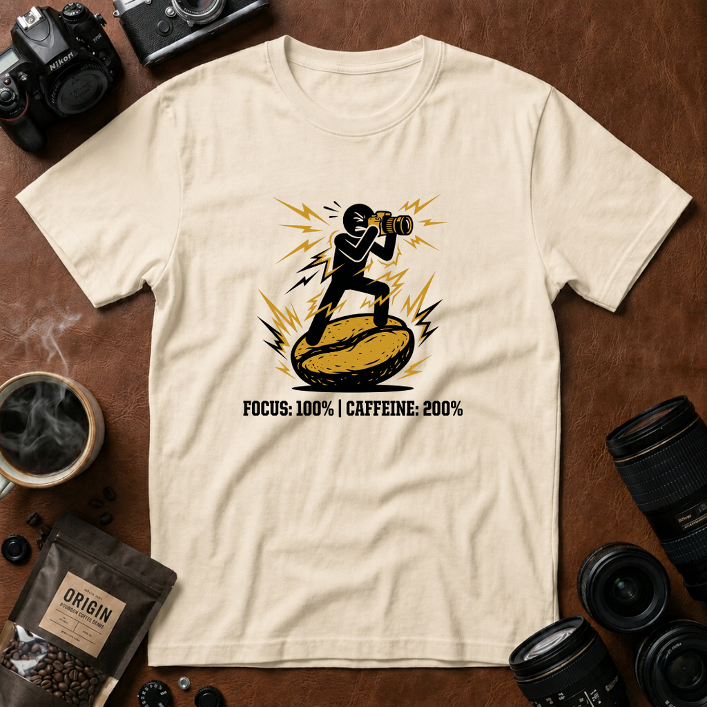 Focus 100% Caffeine 200% T-Shirt (Variation B)