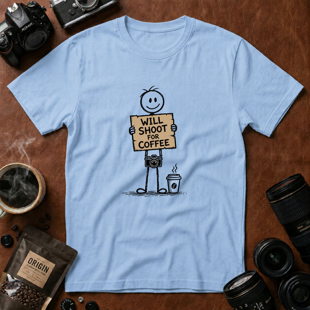 Will Shoot for Coffee T-Shirt (Variation B)