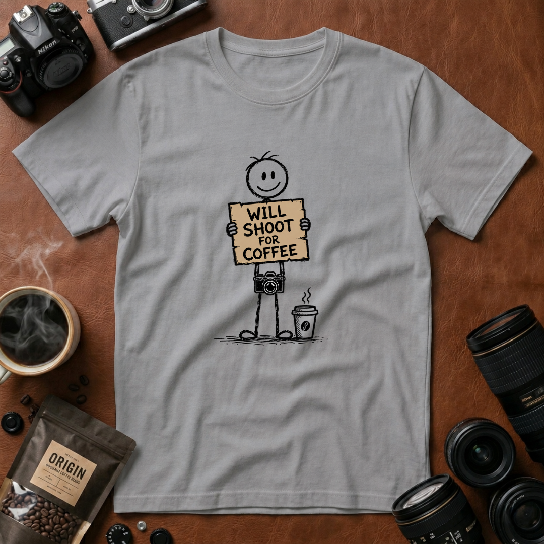 Will Shoot for Coffee T-Shirt (Variation B)