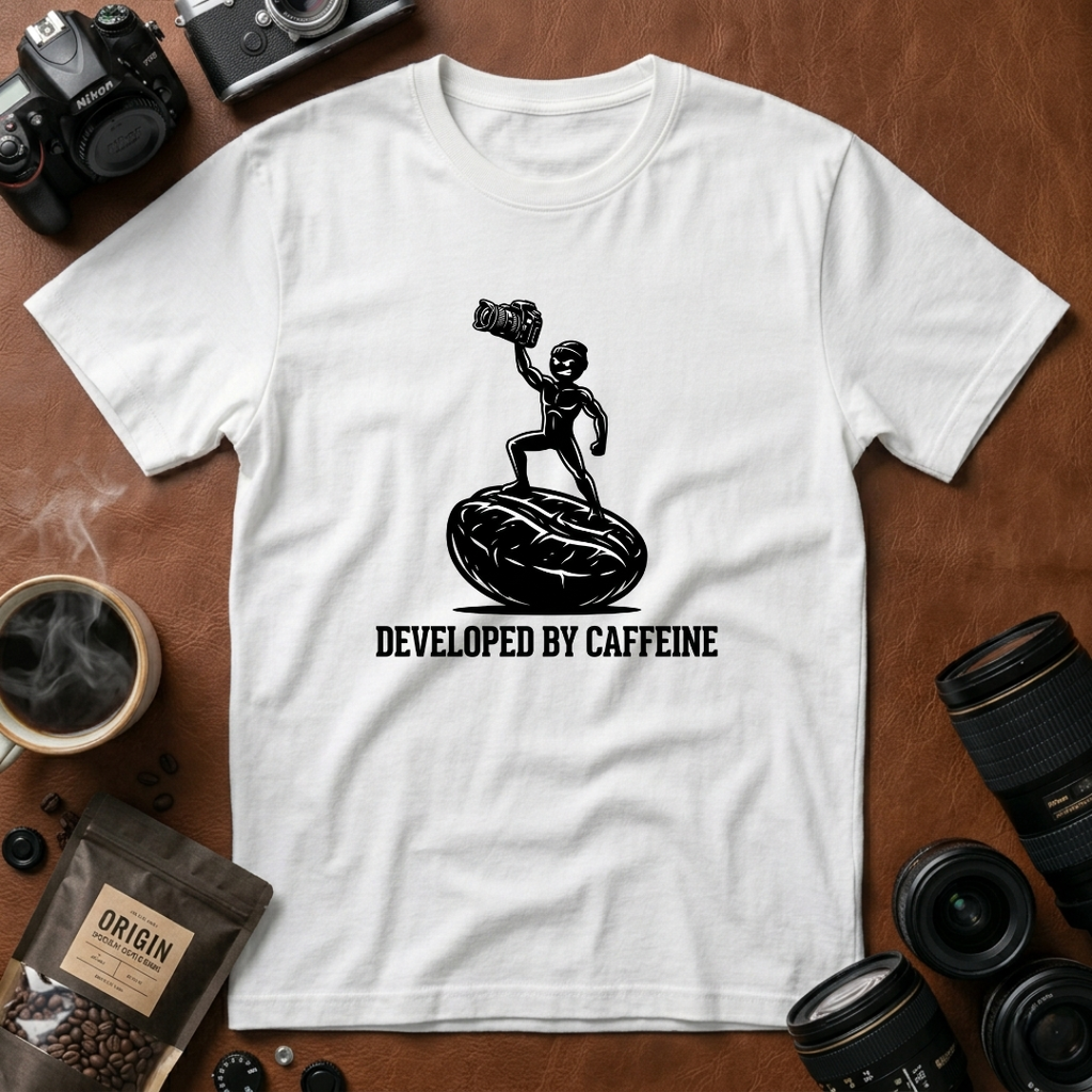 Developed by Caffeine T-Shirt (Variation B)