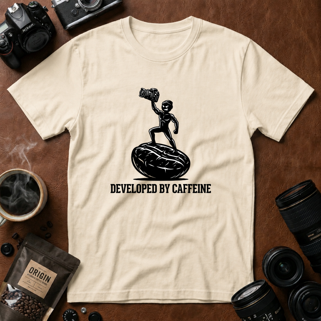 Developed by Caffeine T-Shirt (Variation B)