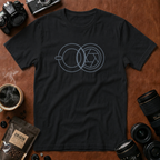 Geometric Cup & Lens Line T-Shirt
