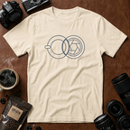 Geometric Cup & Lens Line T-Shirt