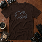 Geometric Cup & Lens Line T-Shirt