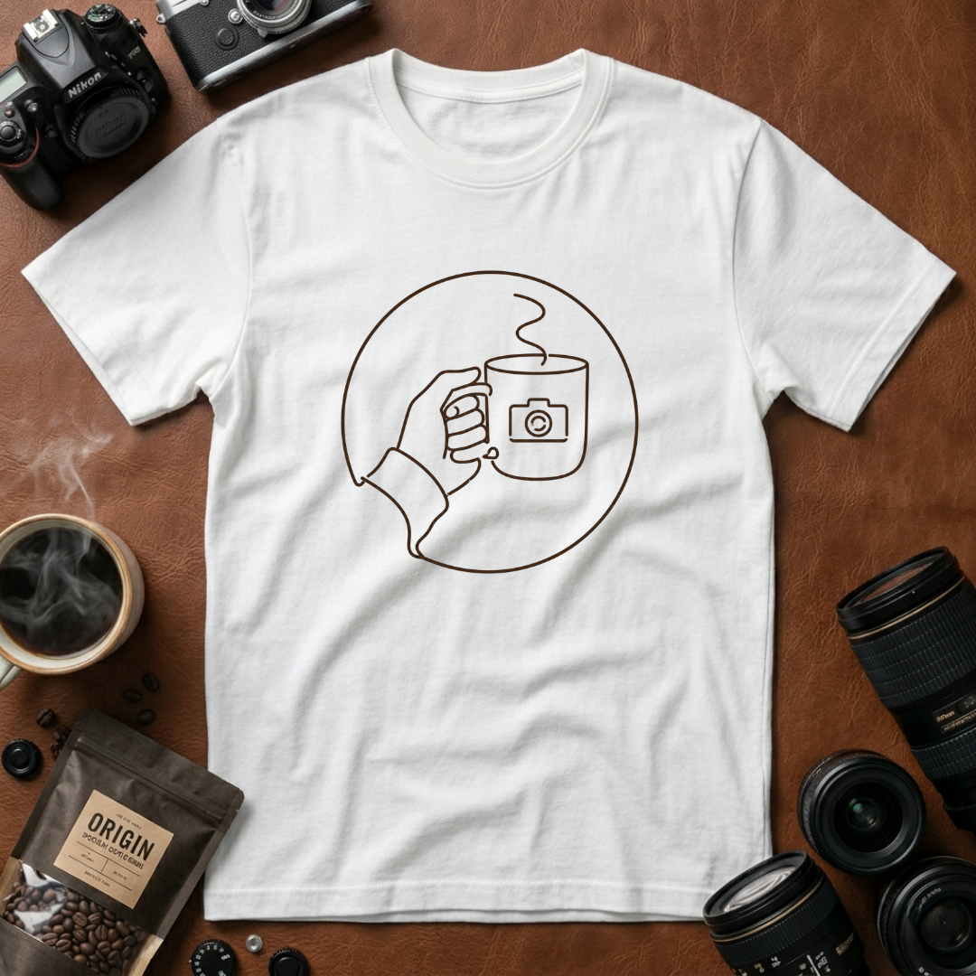 Hand Cup Line Art T-Shirt