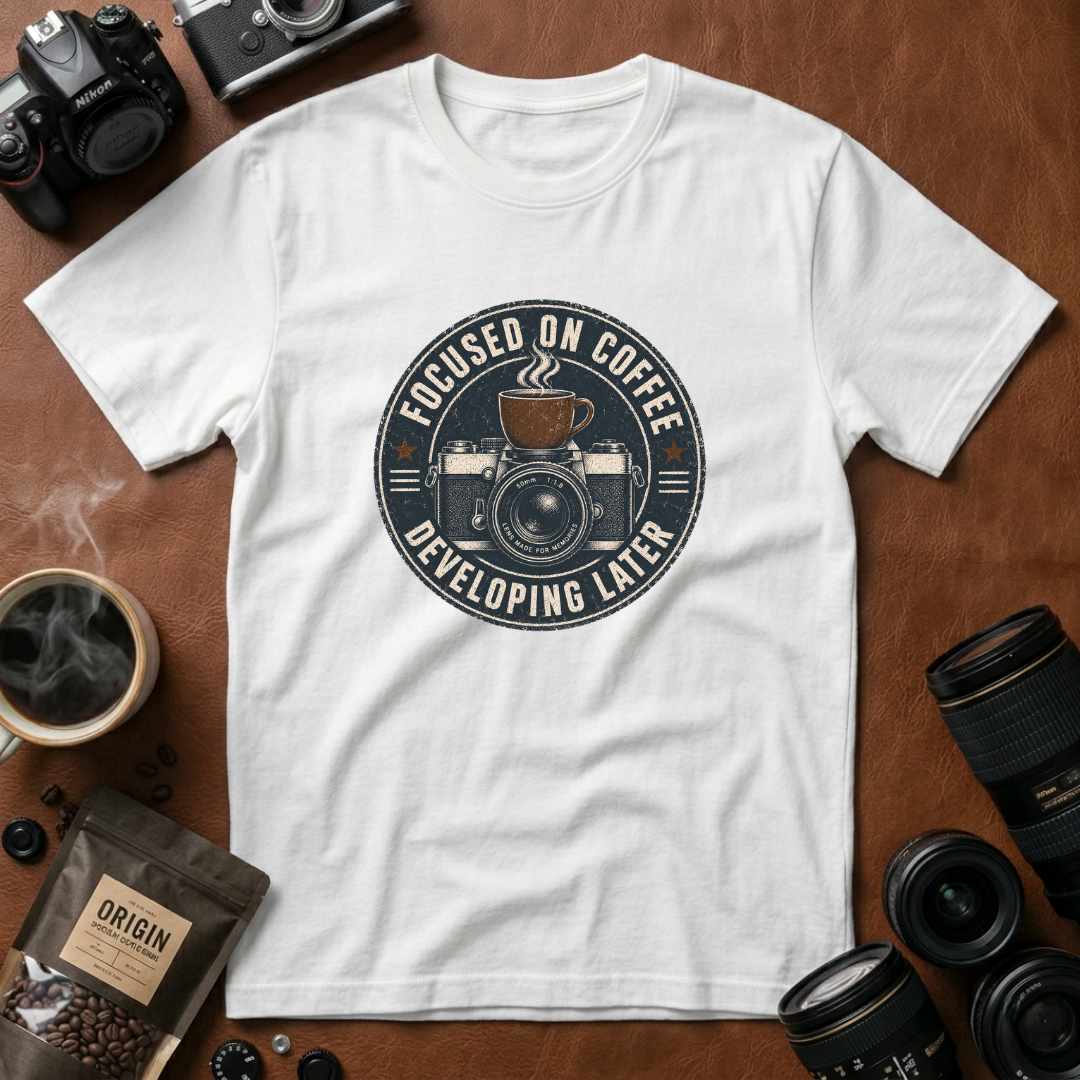 Focused on Coffee Developing Later T-Shirt