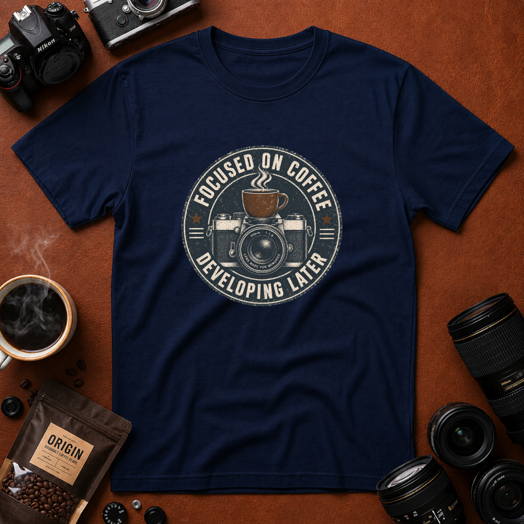 Focused on Coffee Developing Later T-Shirt