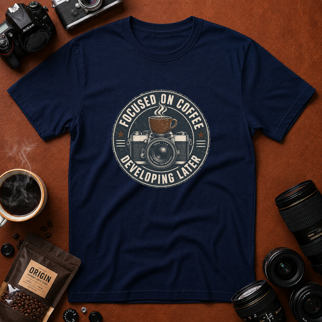 Focused on Coffee Developing Later T-Shirt
