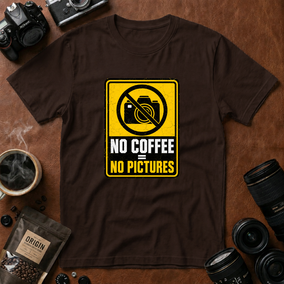 No Coffee No Pictures T-Shirt