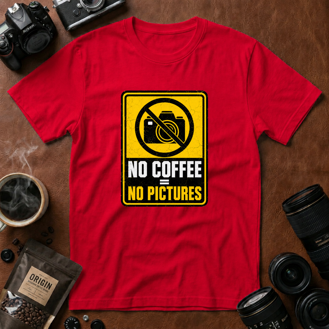 No Coffee No Pictures T-Shirt