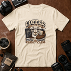Coffee The Bridge Between Digital Chaos and Analog Calm T-shirt