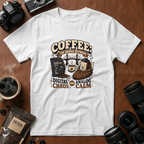 Coffee The Bridge Between Digital Chaos and Analog Calm T-shirt