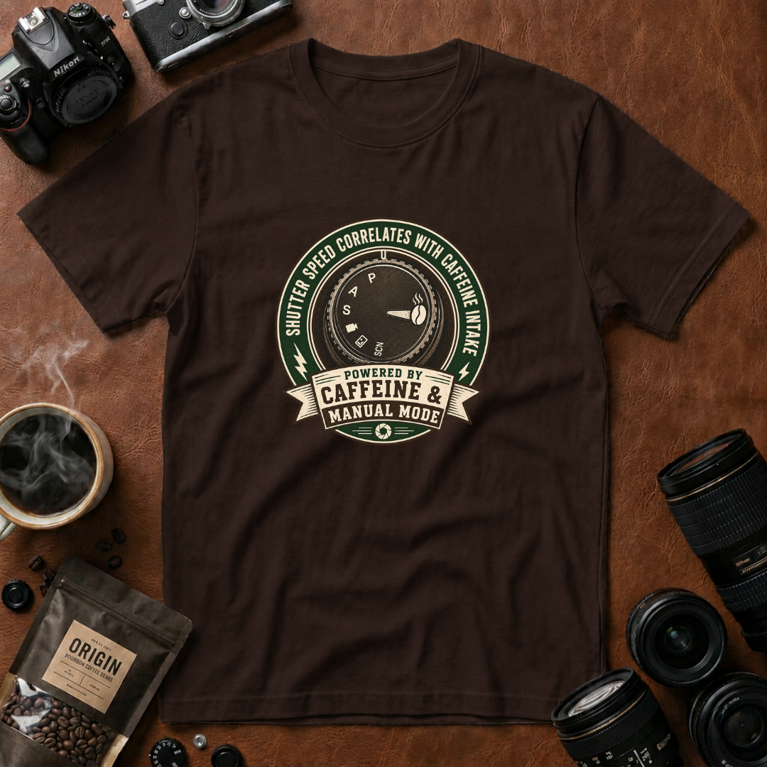 Shutter Speed Correlates With Caffeine Intake T-shirt
