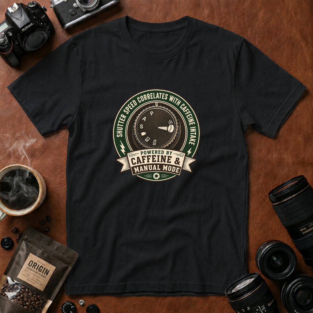 Shutter Speed Correlates With Caffeine Intake T-shirt