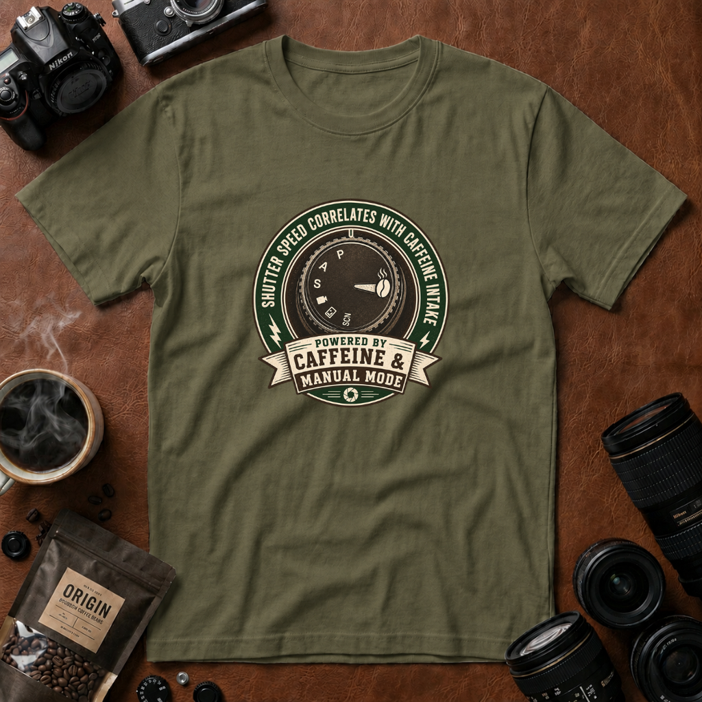Shutter Speed Correlates With Caffeine Intake T-shirt