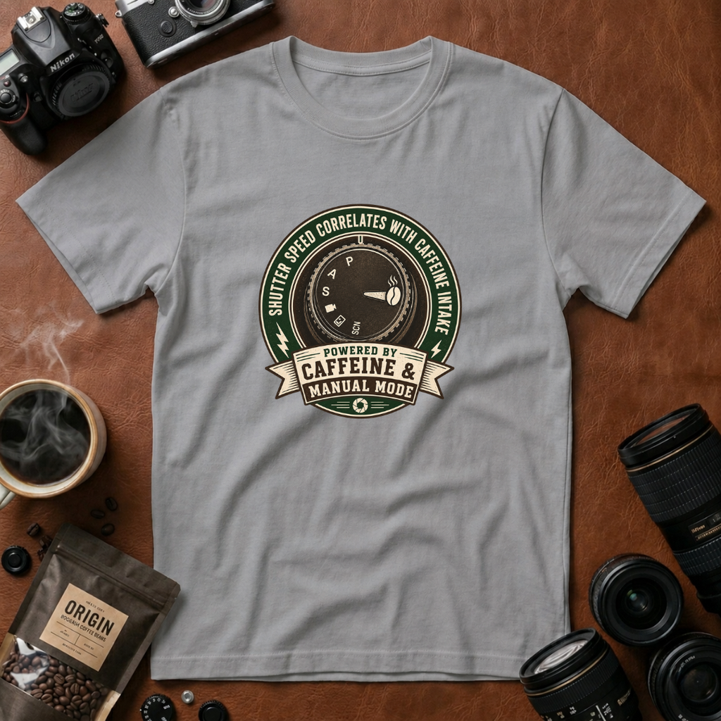 Shutter Speed Correlates With Caffeine Intake T-shirt