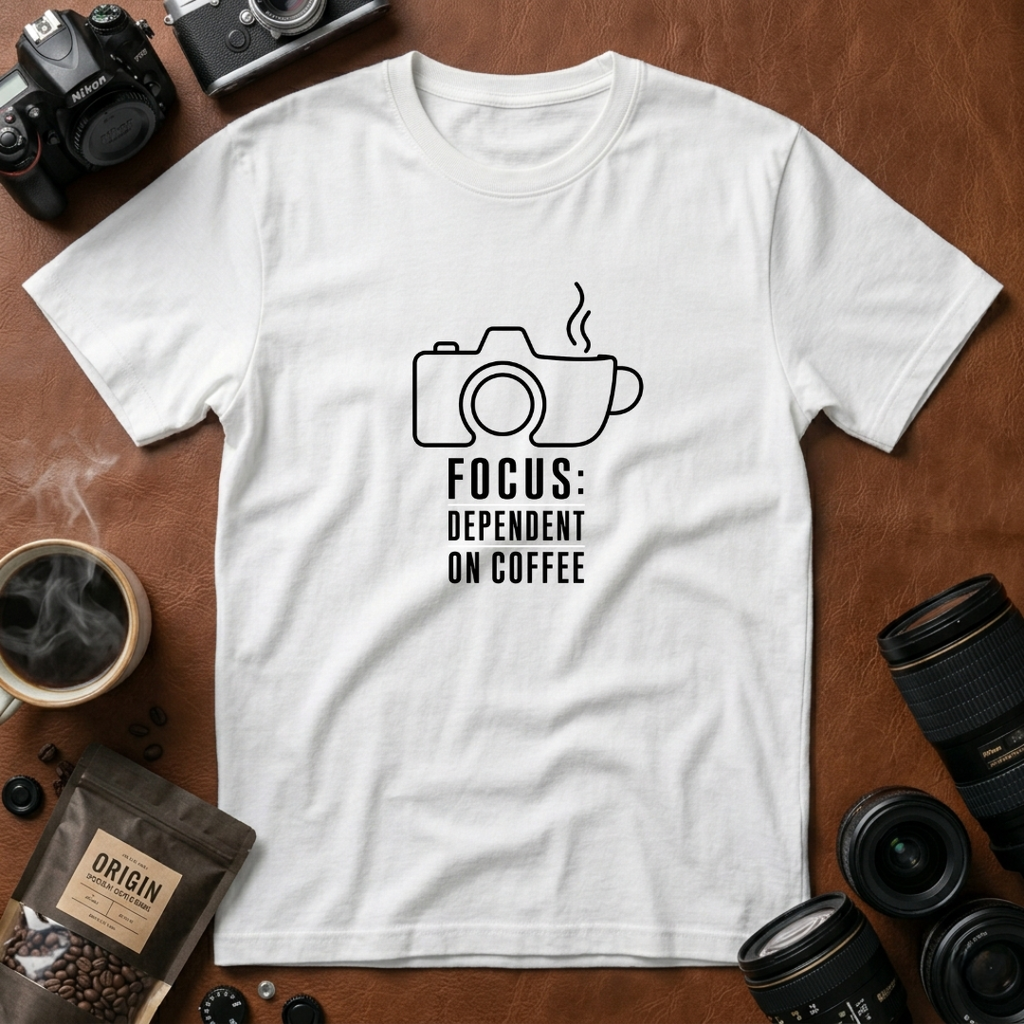Focus Dependent On Coffee T-shirt