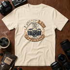 I Shoot Raw Until I'm Caffeinated T-shirt