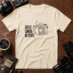 Coffee & Camera Fusion Art T-shirt