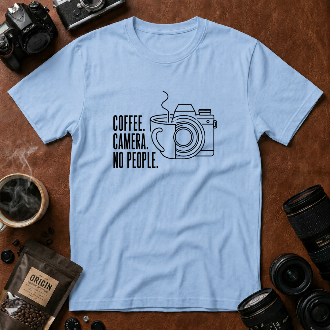 Coffee & Camera Fusion Art T-shirt