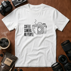 Coffee & Camera Fusion Art T-shirt