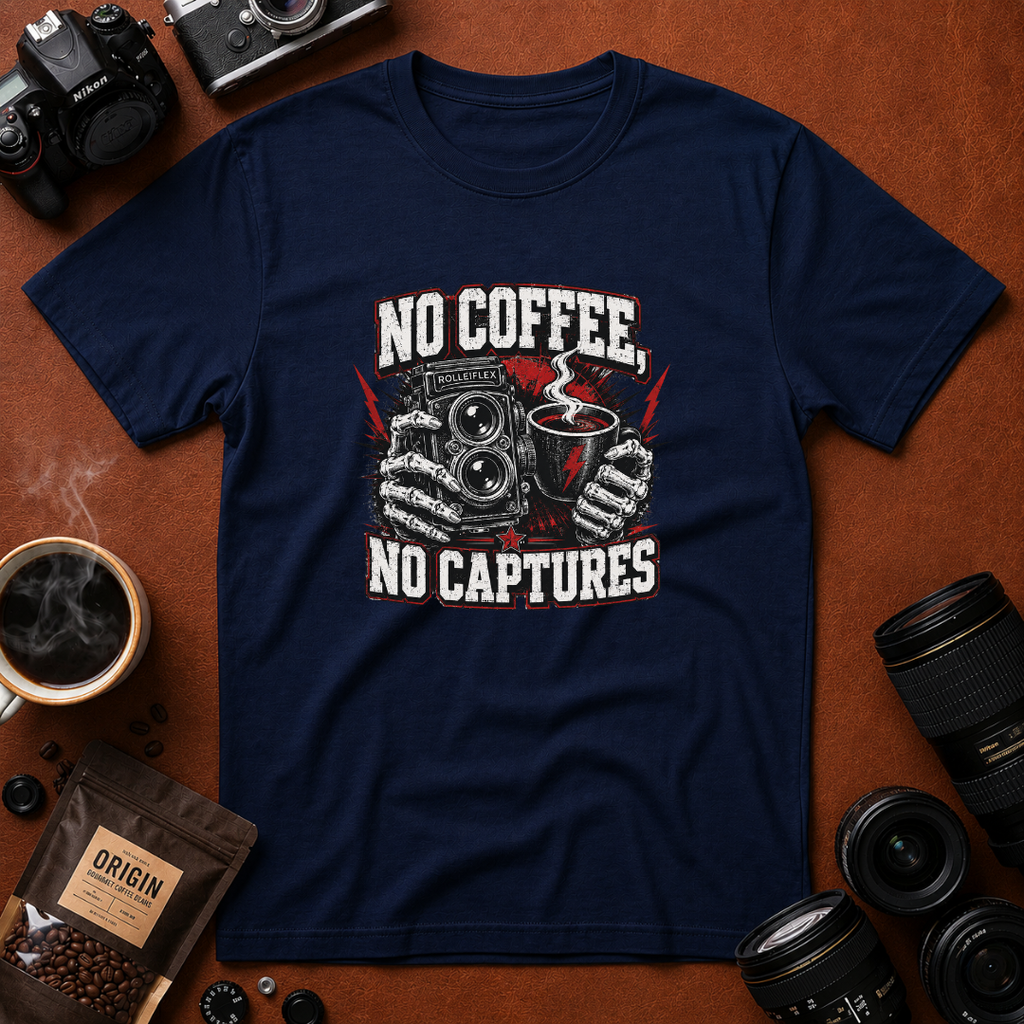 No Coffee, No Captures T-Shirt