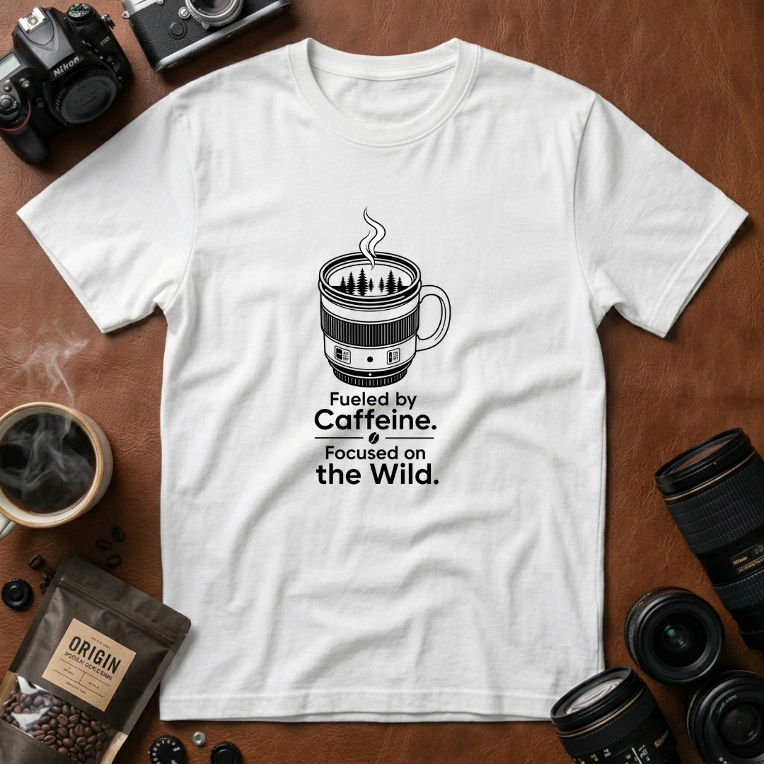 Fueled by Caffeine, Focused On The Wild T-shirt
