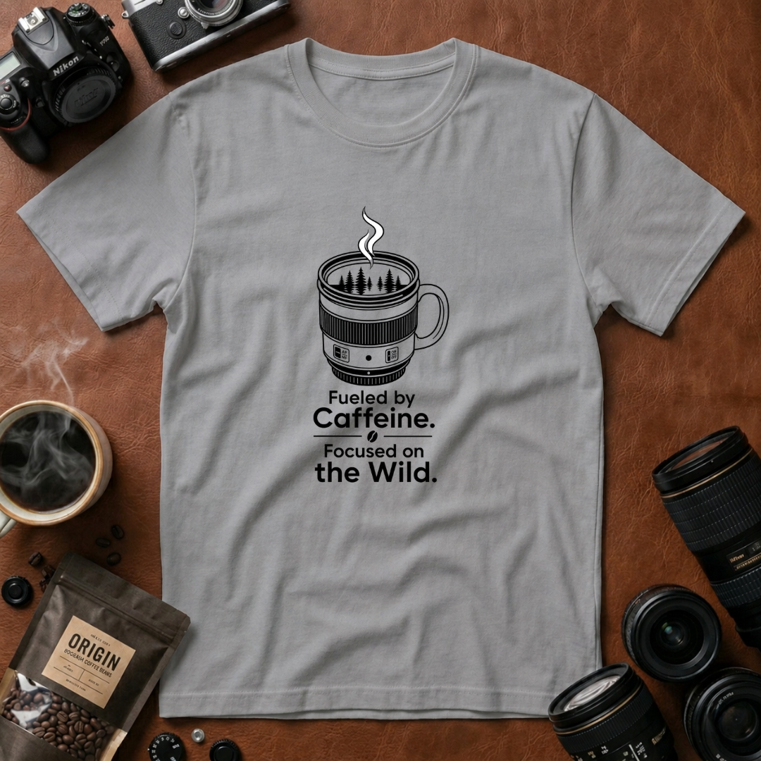 Fueled by Caffeine, Focused On The Wild T-shirt