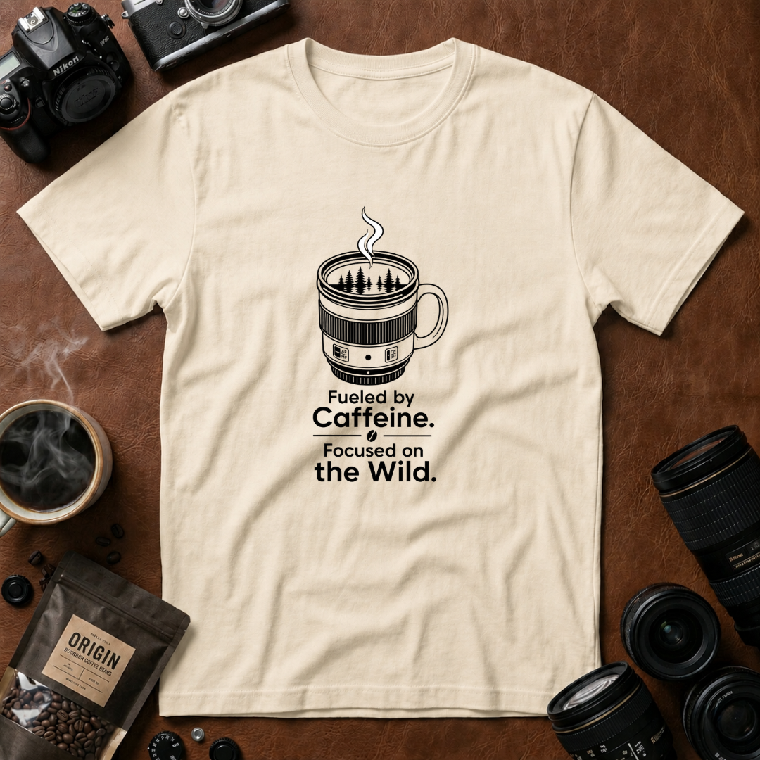 Fueled by Caffeine, Focused On The Wild T-shirt