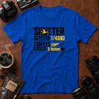 Shutter Speed, Coffee Speed T-shirt