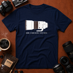Telephoto Lens With Coffee Motif T-shirt