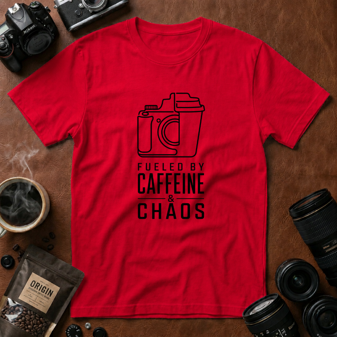 Fueled by Caffeine & Chaos T-shirt (Variation 2)