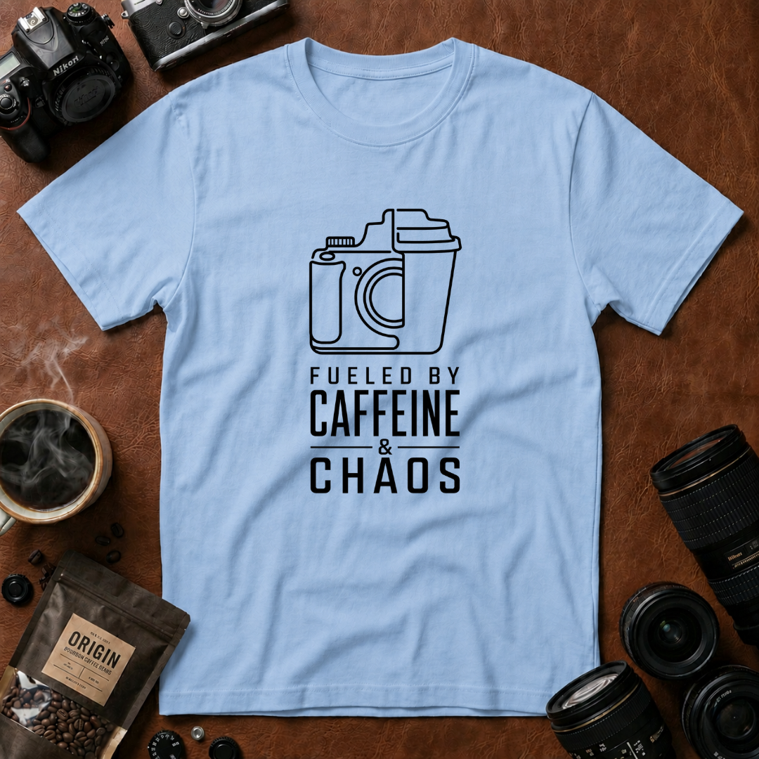 Fueled by Caffeine & Chaos T-shirt (Variation 2)